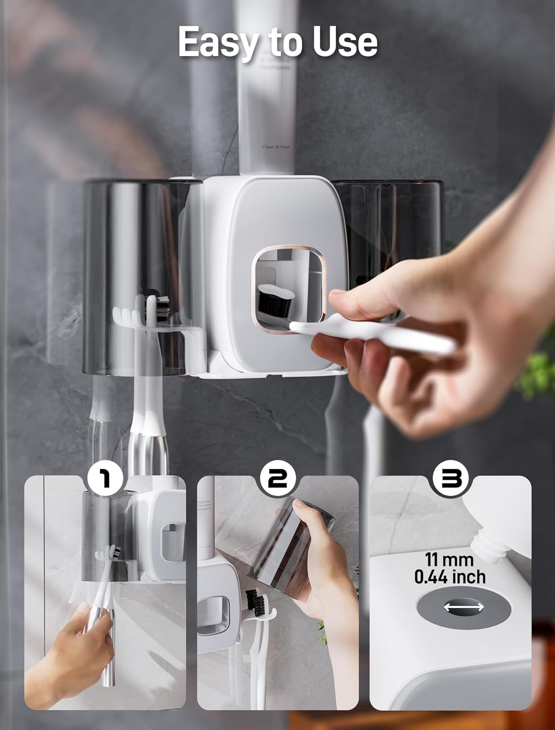 Chic Wall-Mounted Dispenser Set