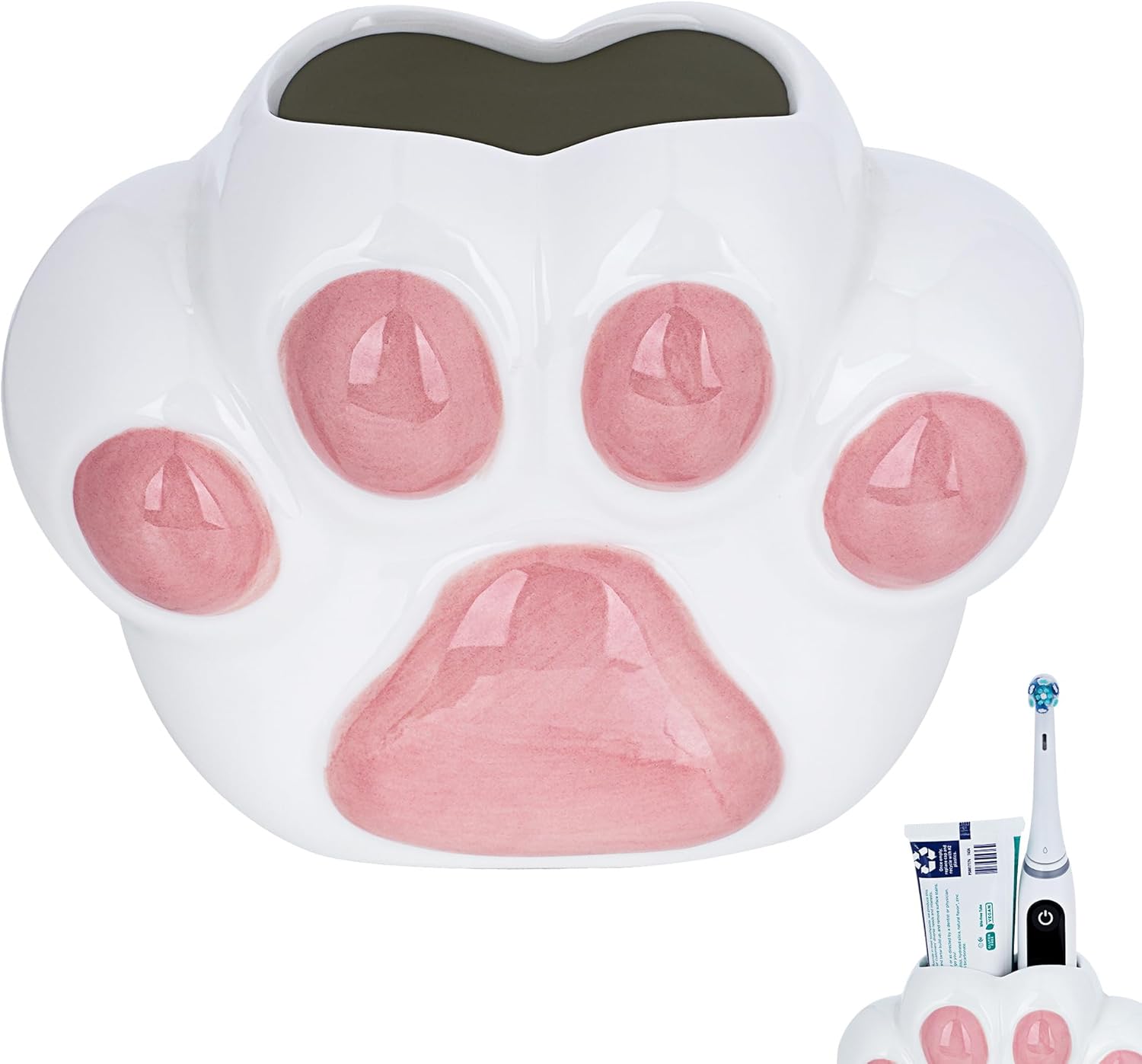 Cute Pink Toothbrush Holder