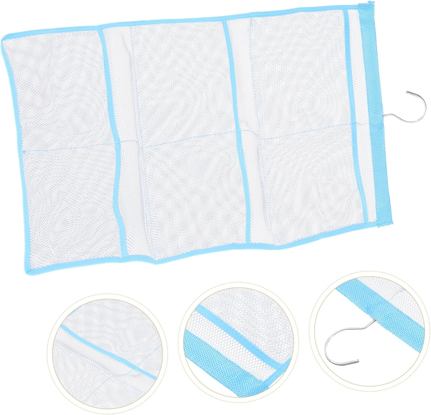 6-Pocket Mesh Over The Door Shower Basket