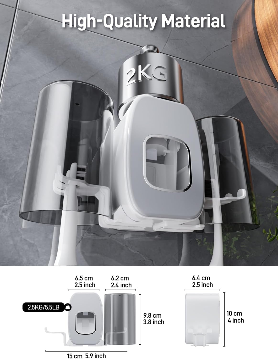 Chic Wall-Mounted Dispenser Set