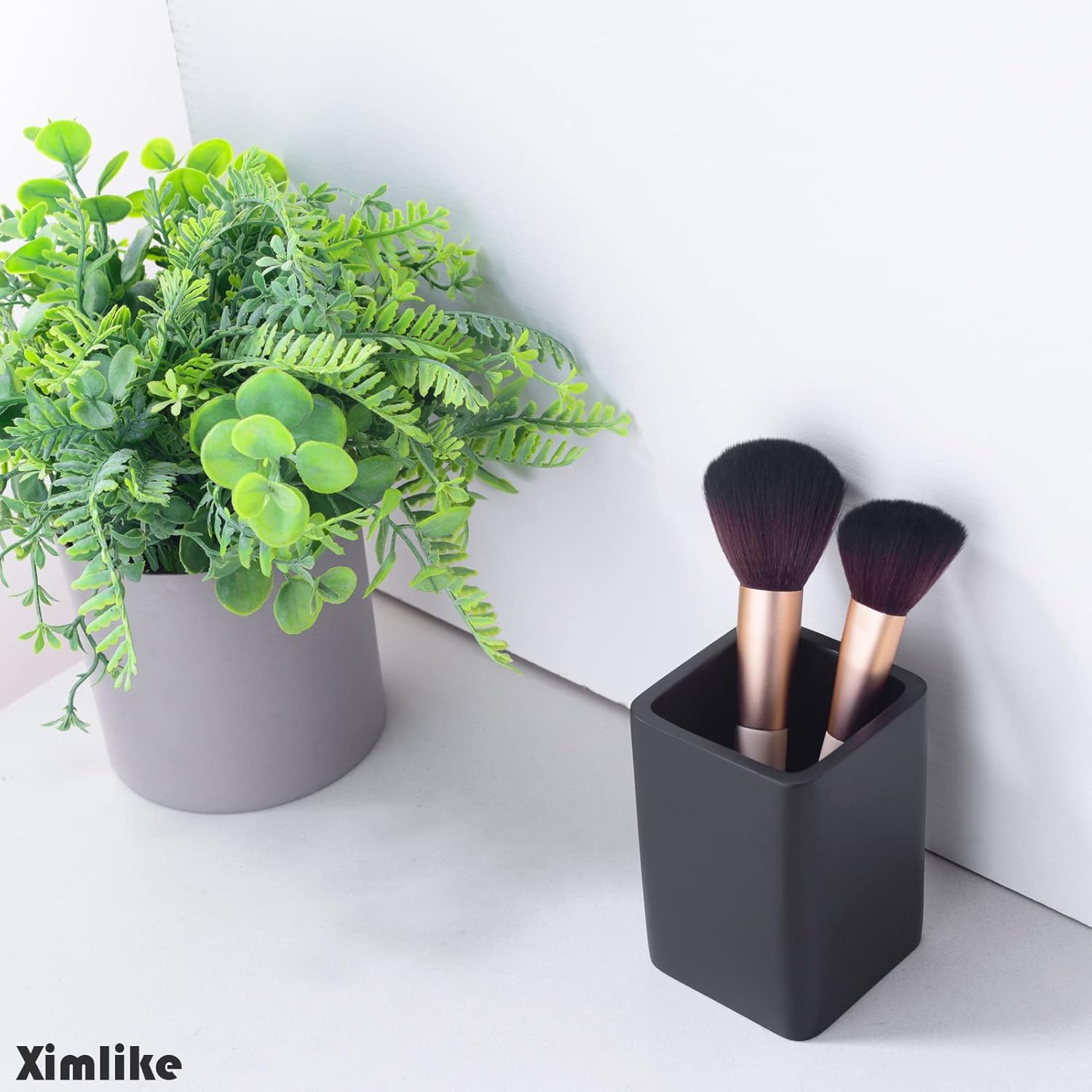 Matte Black Tumbler Cup for Bathroom Toothbrush Holder