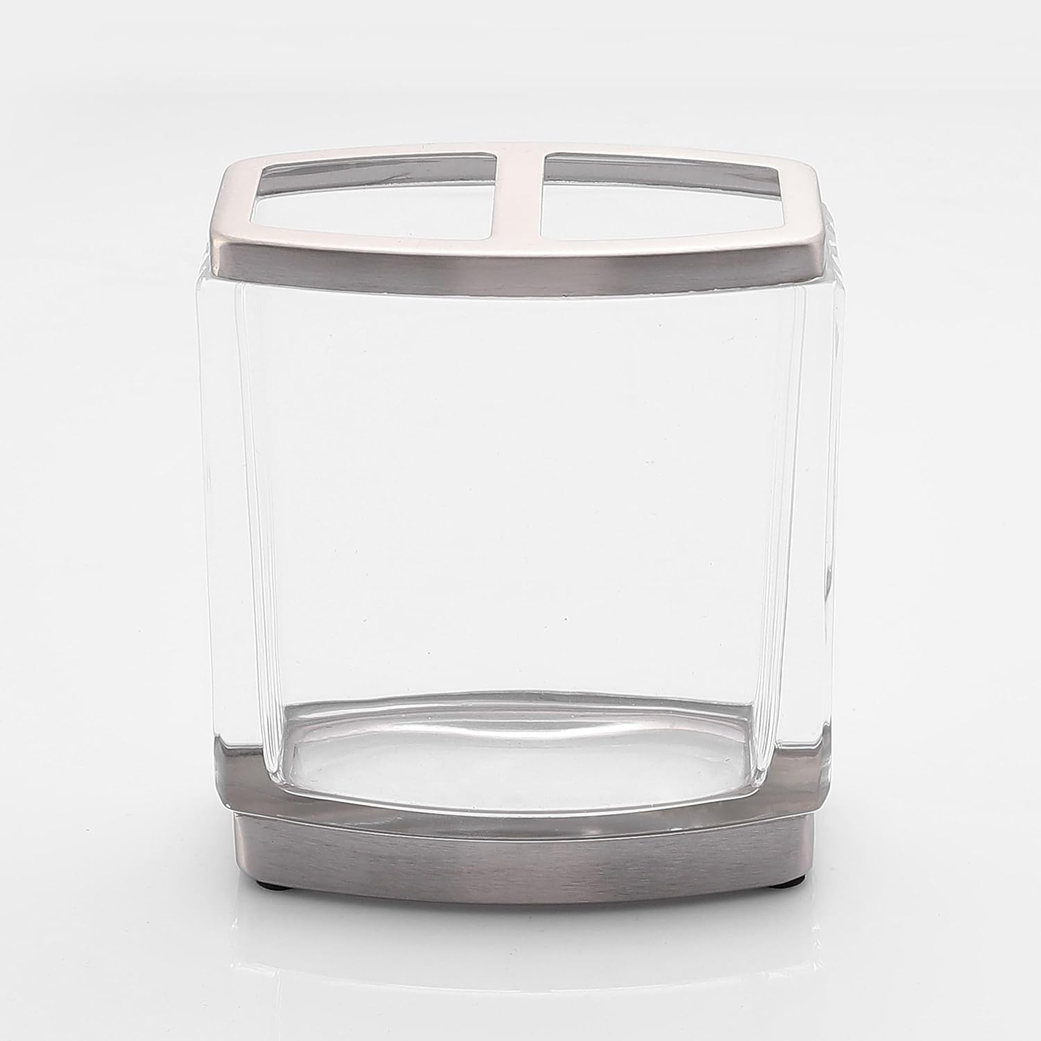 H Halston Heavy Weight Glass Toothbrush Holder