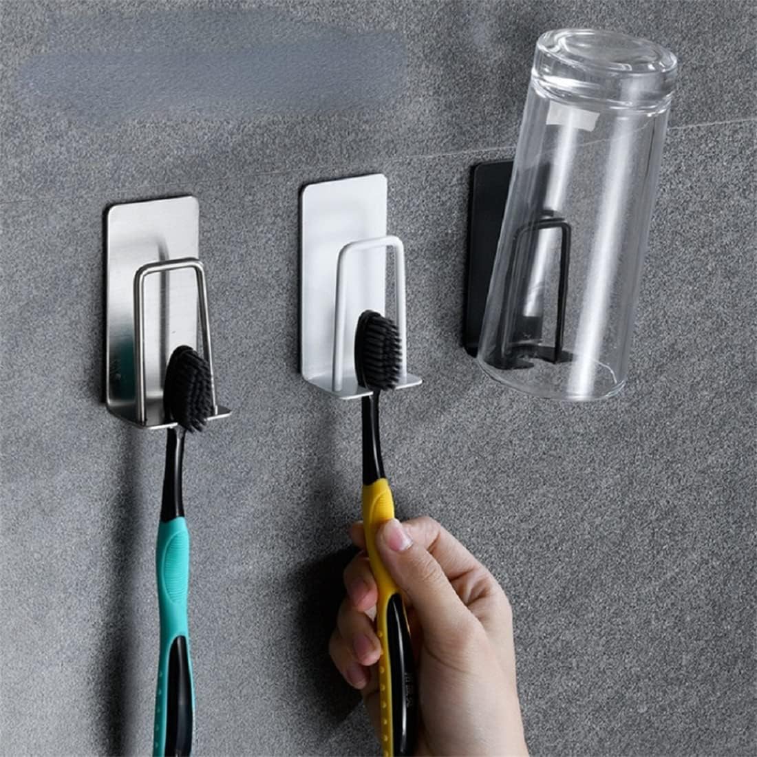 2-in-1 Compact Mount for Toothbrush Cup