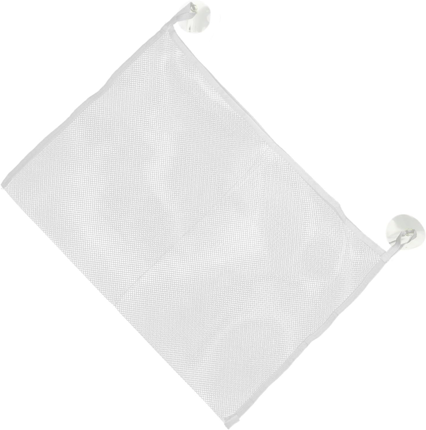 Zerodeko 3pc Hanging Bath Toy Storage Bag Mesh Organizer with Cups