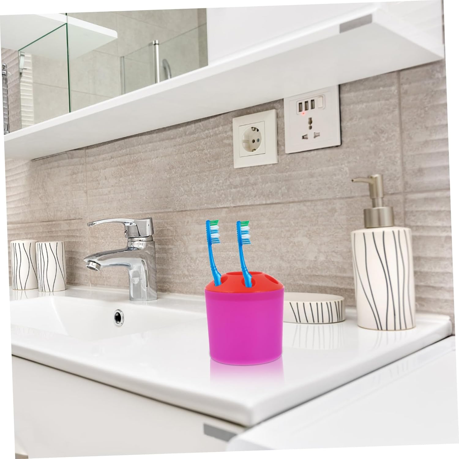 AmHEIGHT Fun Toothbrush Holder Durable Smart Design forBatchNorm