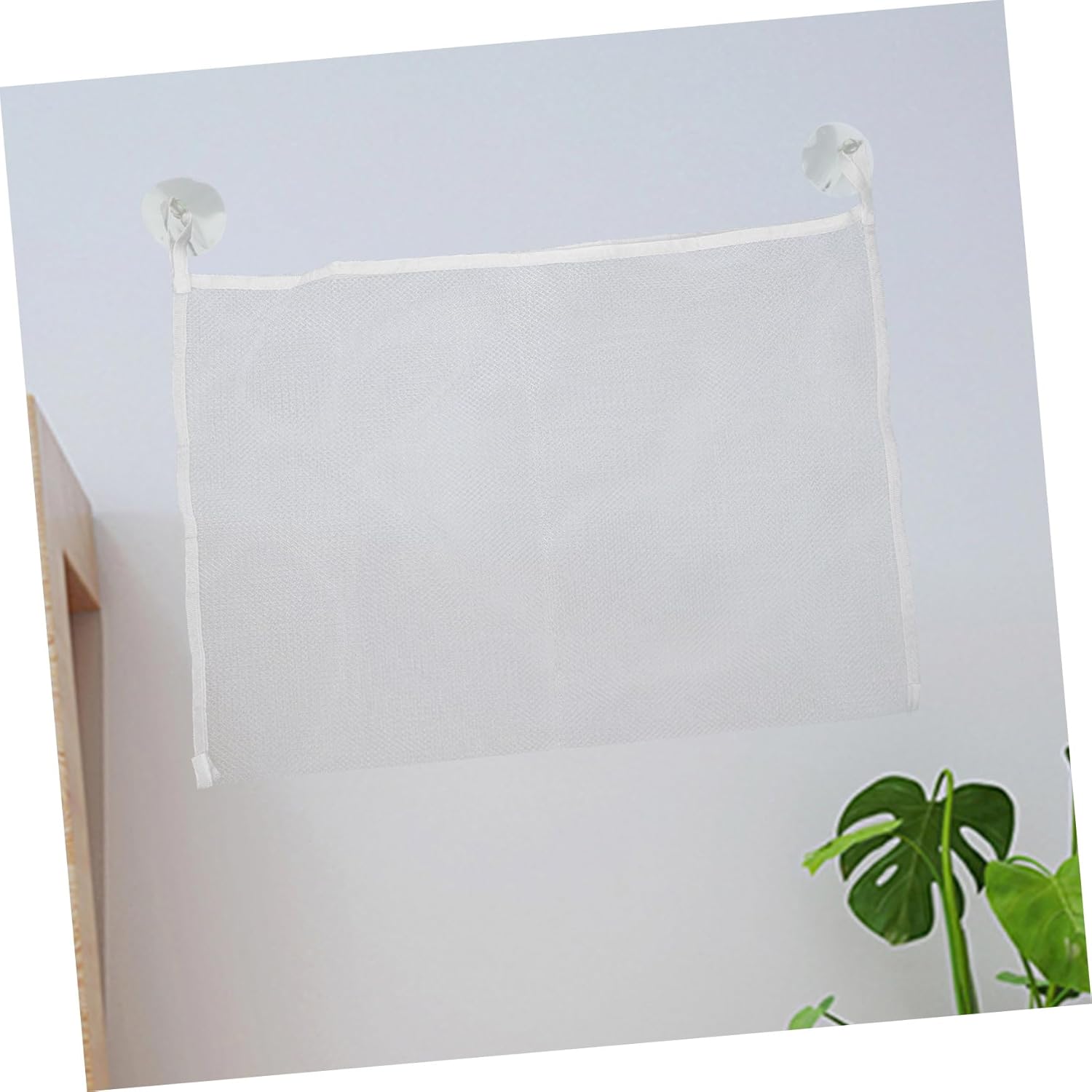 Zerodeko 3pc Hanging Bath Toy Storage Bag Mesh Organizer with Cups