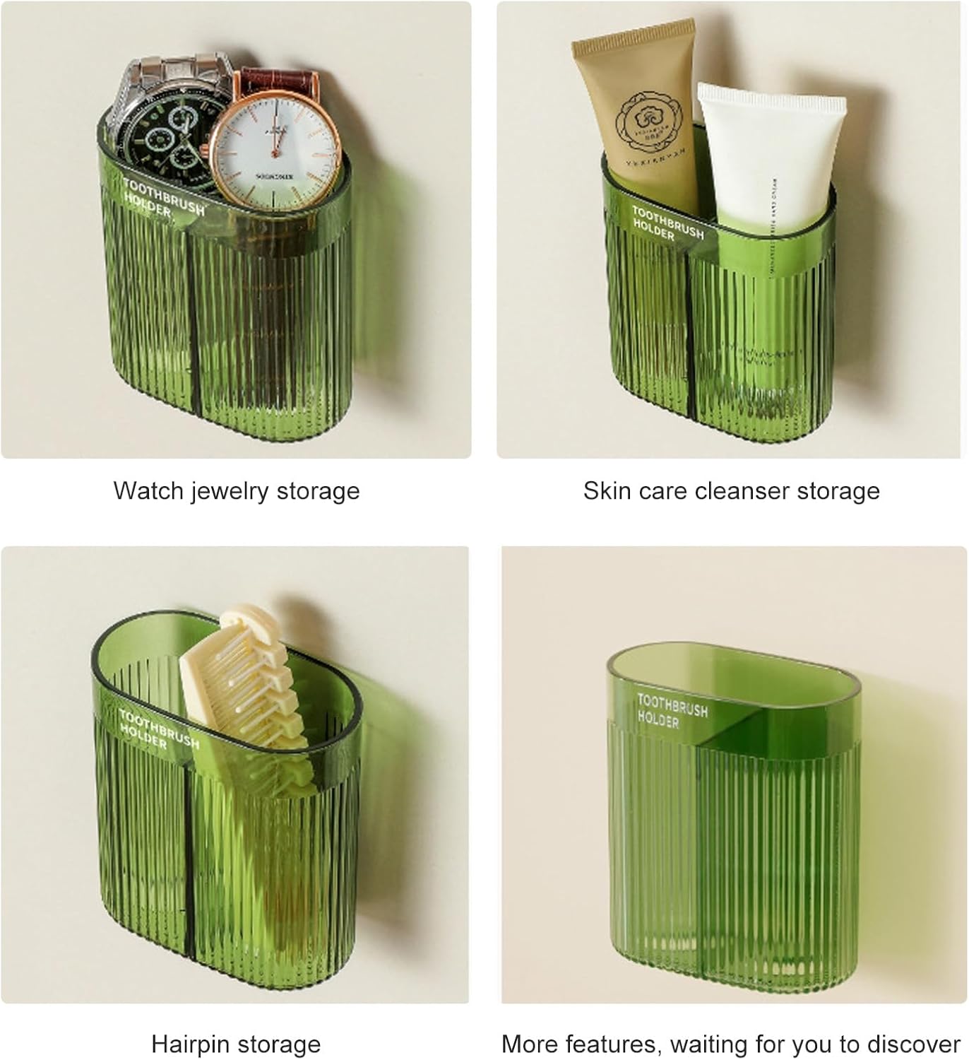 Fast-Attach Electric Toothbrush Holder for Walls YUSHTPO