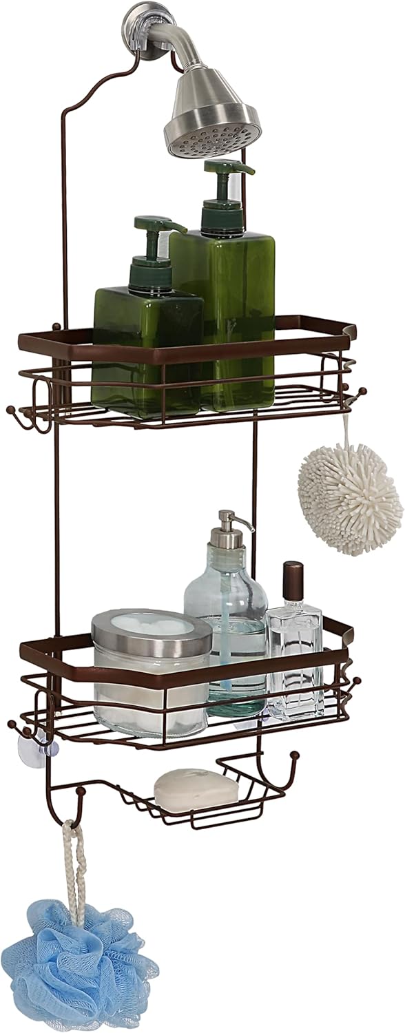 SunnyPoint Bathroom Classic Hanging Over The Shower Head Caddy