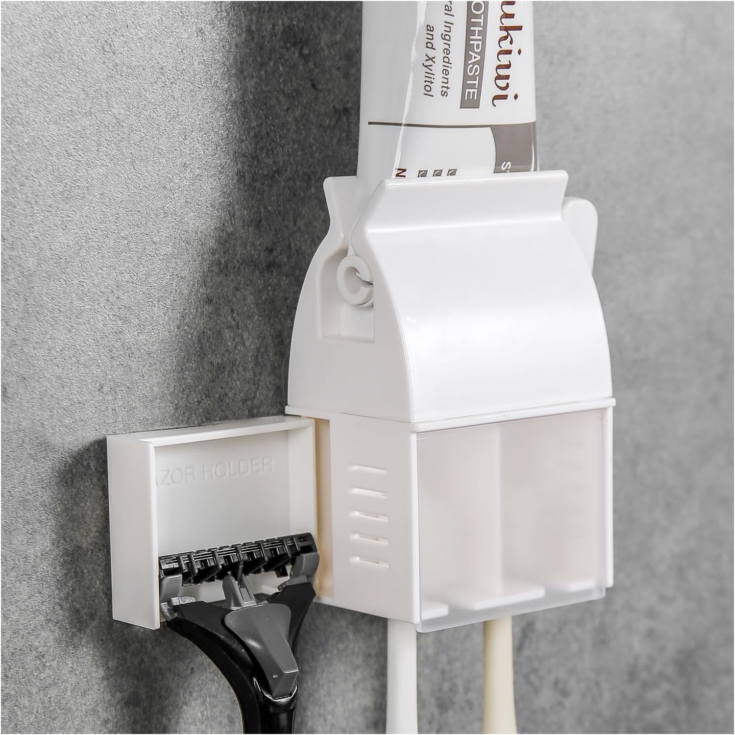 XYKEEY 3-in-1 Toothbrush Holder Set for KidsNeat Time-Saving
