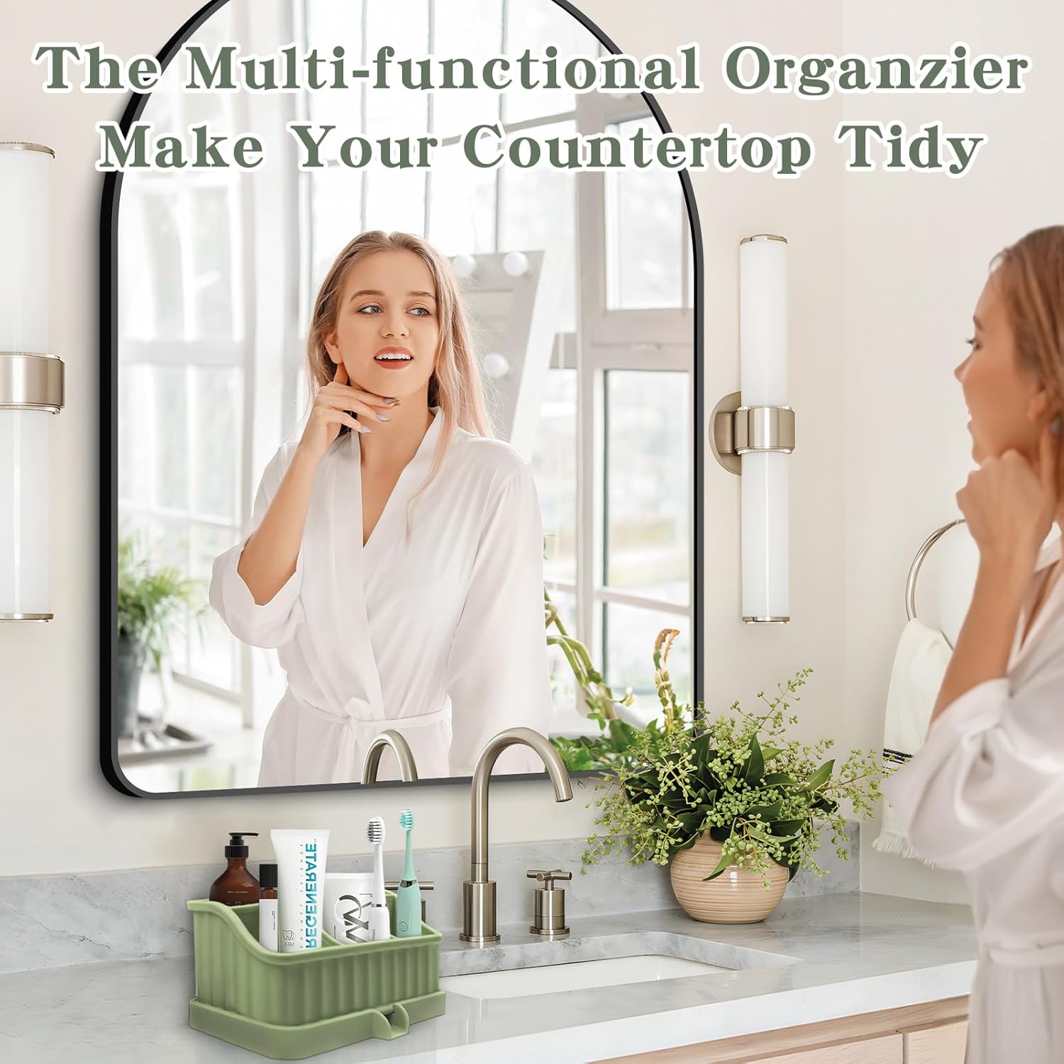 Ayehe Toothbrush Holder with Drainage and 5 Slots
