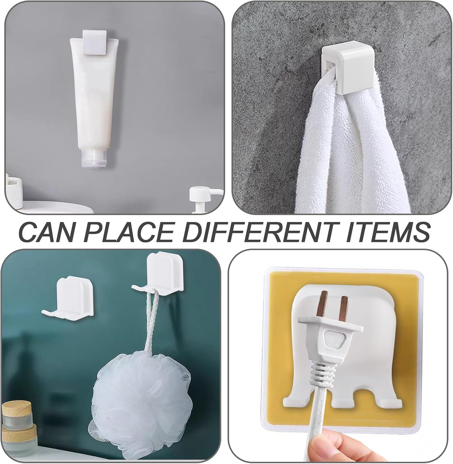 2-Pack White Toothbrush and Toothpaste Holders