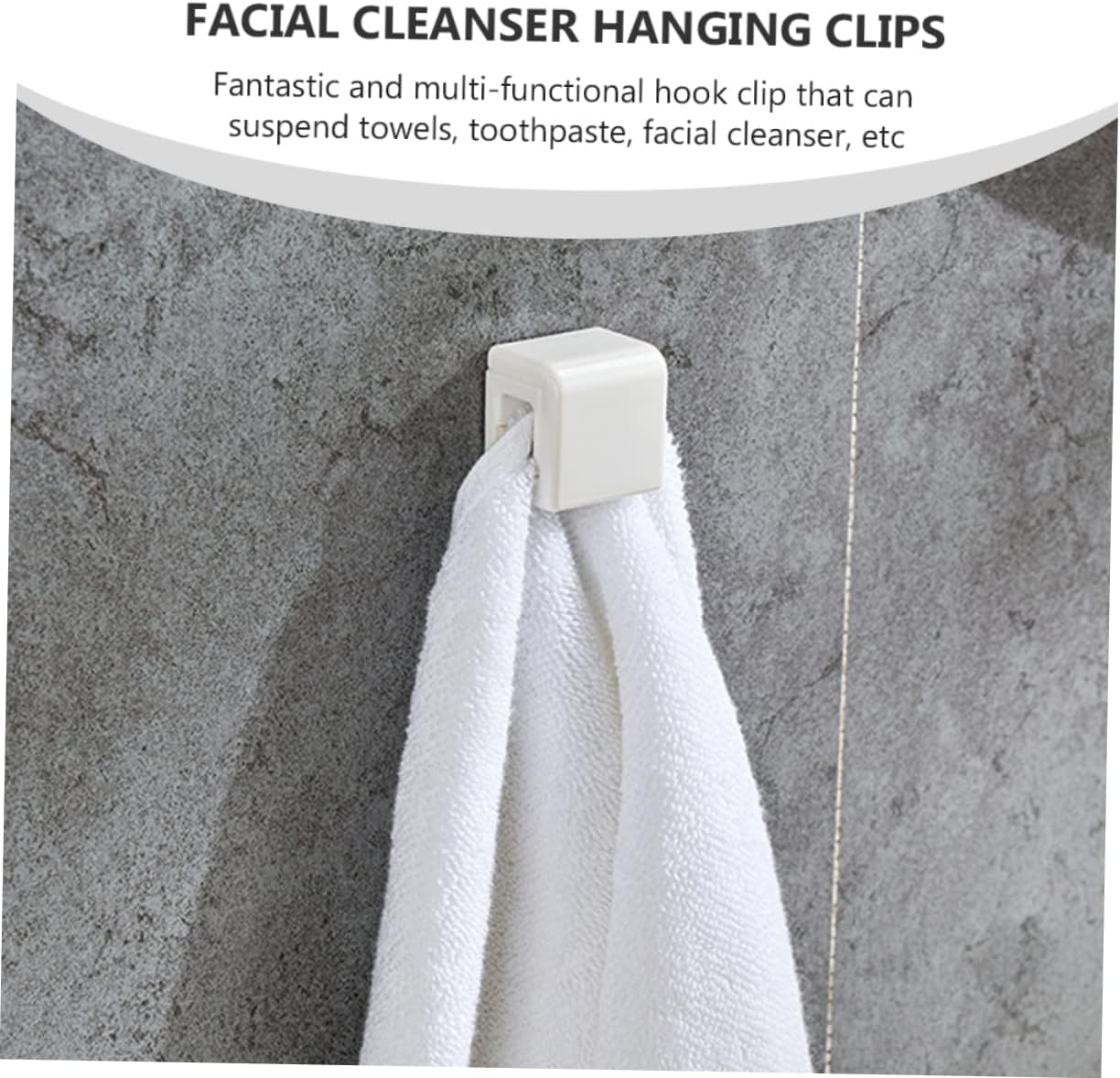 2pcs Self-Adhesive Toothpaste Storage Clip for Bathroom Organizer