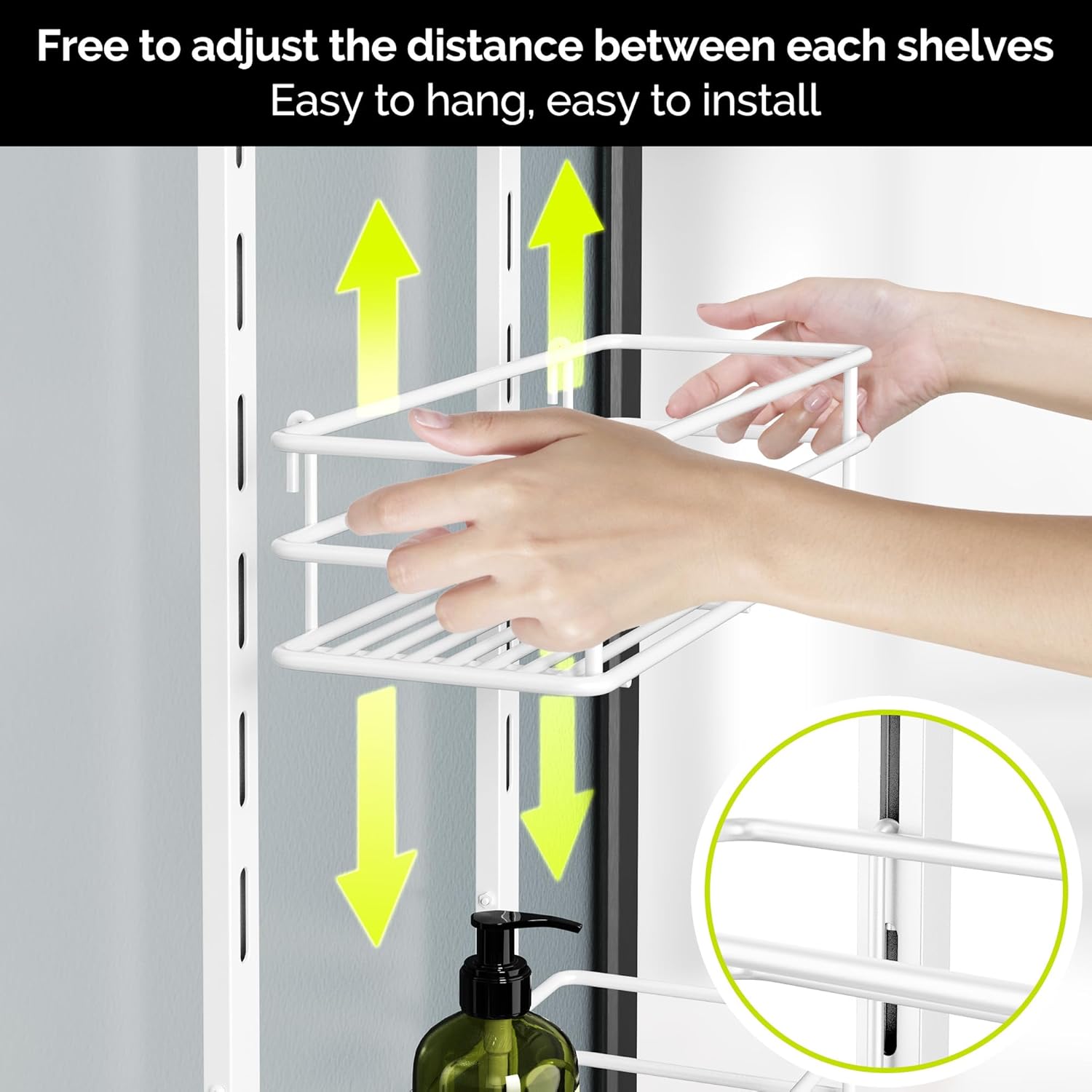Adjustable Over-the-Door Shower Caddy