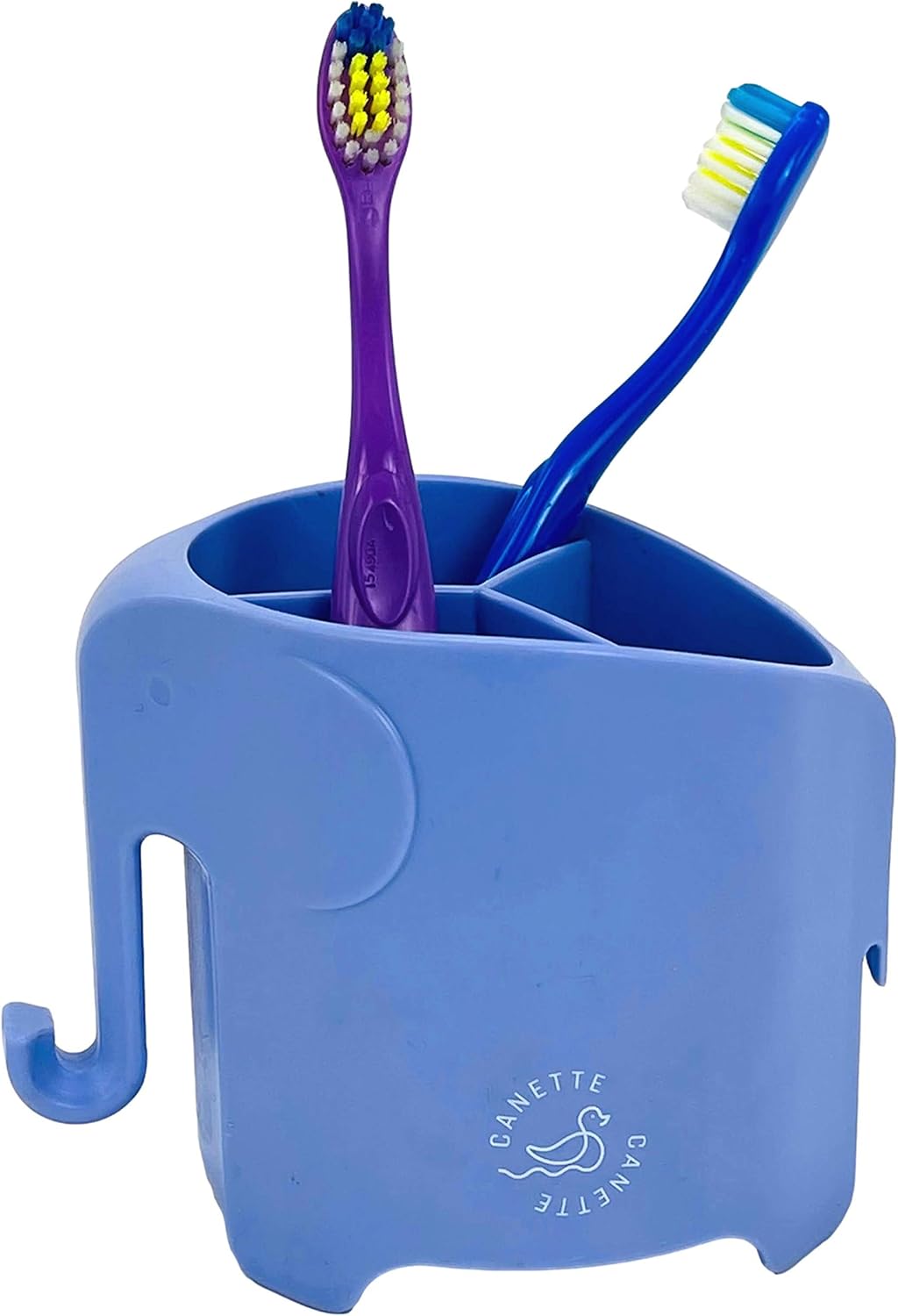 Cute Elephant Toothbrush Holder for Kids Adults Purple