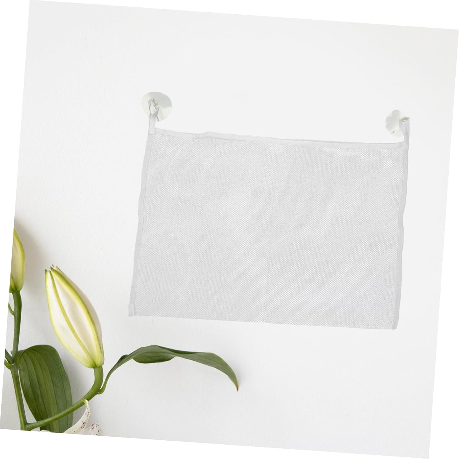 Zerodeko 3pc Hanging Bath Toy Storage Bag Mesh Organizer with Cups