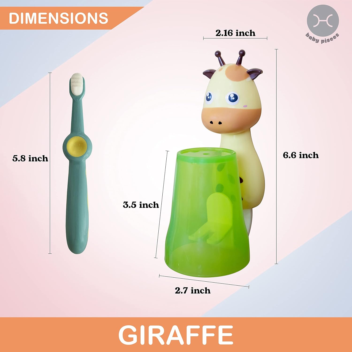 Giraffe Kids Toothbrush Holder