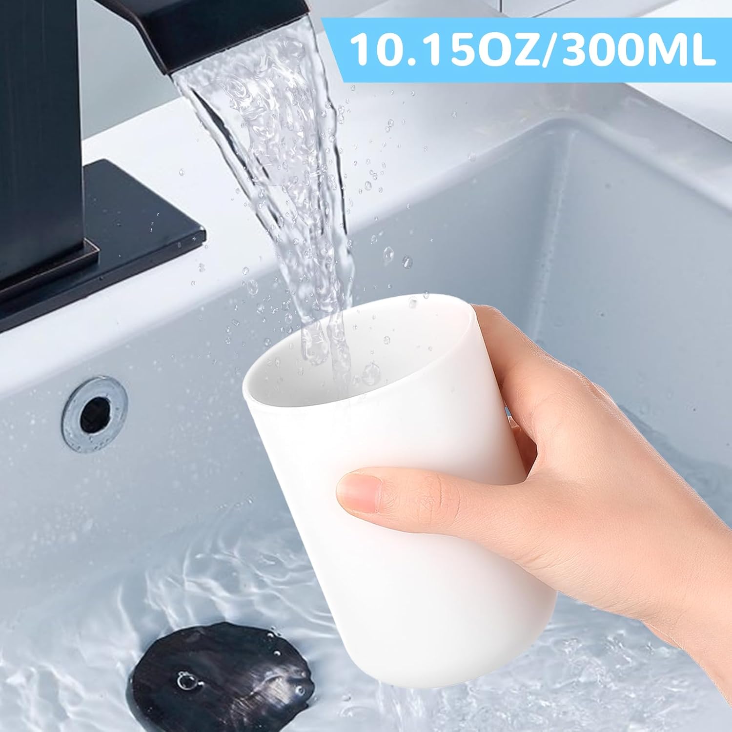 Premium 2-Piece Toothbrush Holder Cups