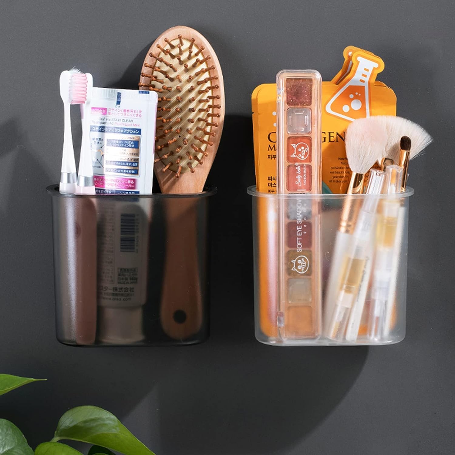 Kulusion Wall Mounted Toothbrush Holder No Drilling