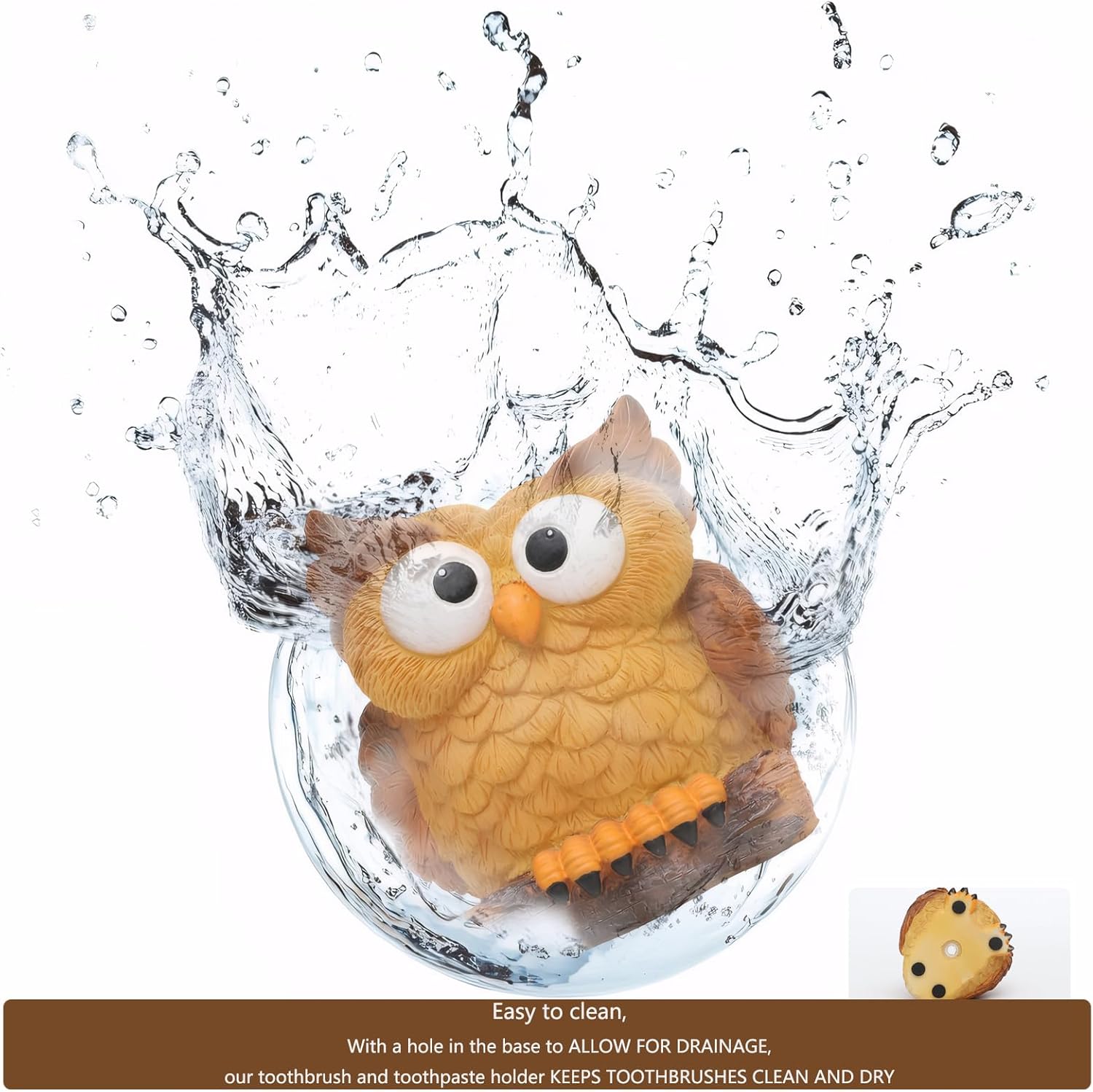 Adorable Owl Toothbrush Holder