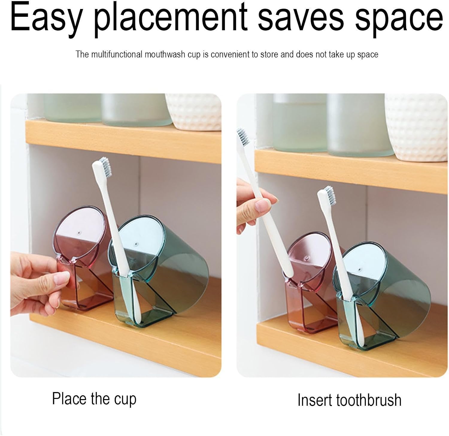 Multifunctional Toothbrush Storage Cup - Toothbrush Holder for Restroom with Pro Design