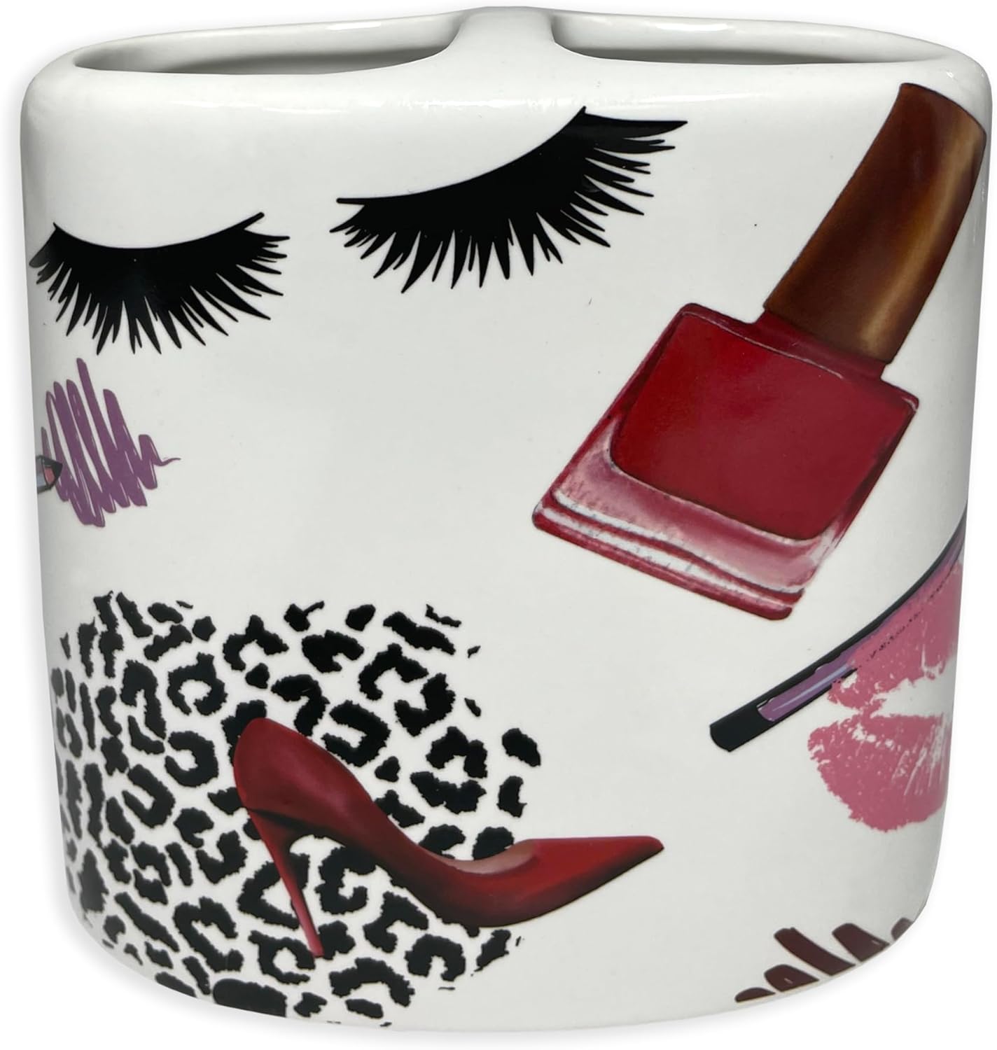 Cute Ceramic Toothbrush Holder for Kids and Bathroom Organization