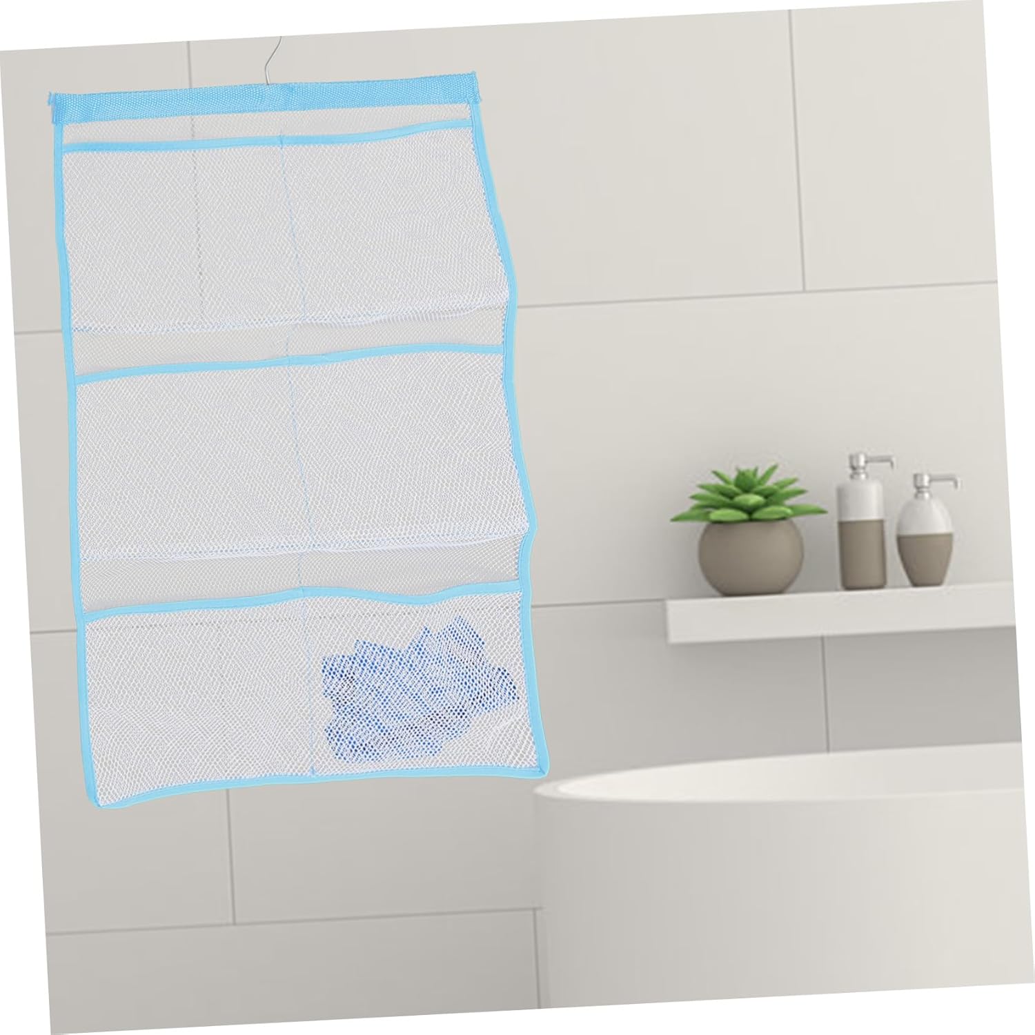 ABOOFAN 6 Pocket Mesh Shower Organizer Tidy Storage Bag