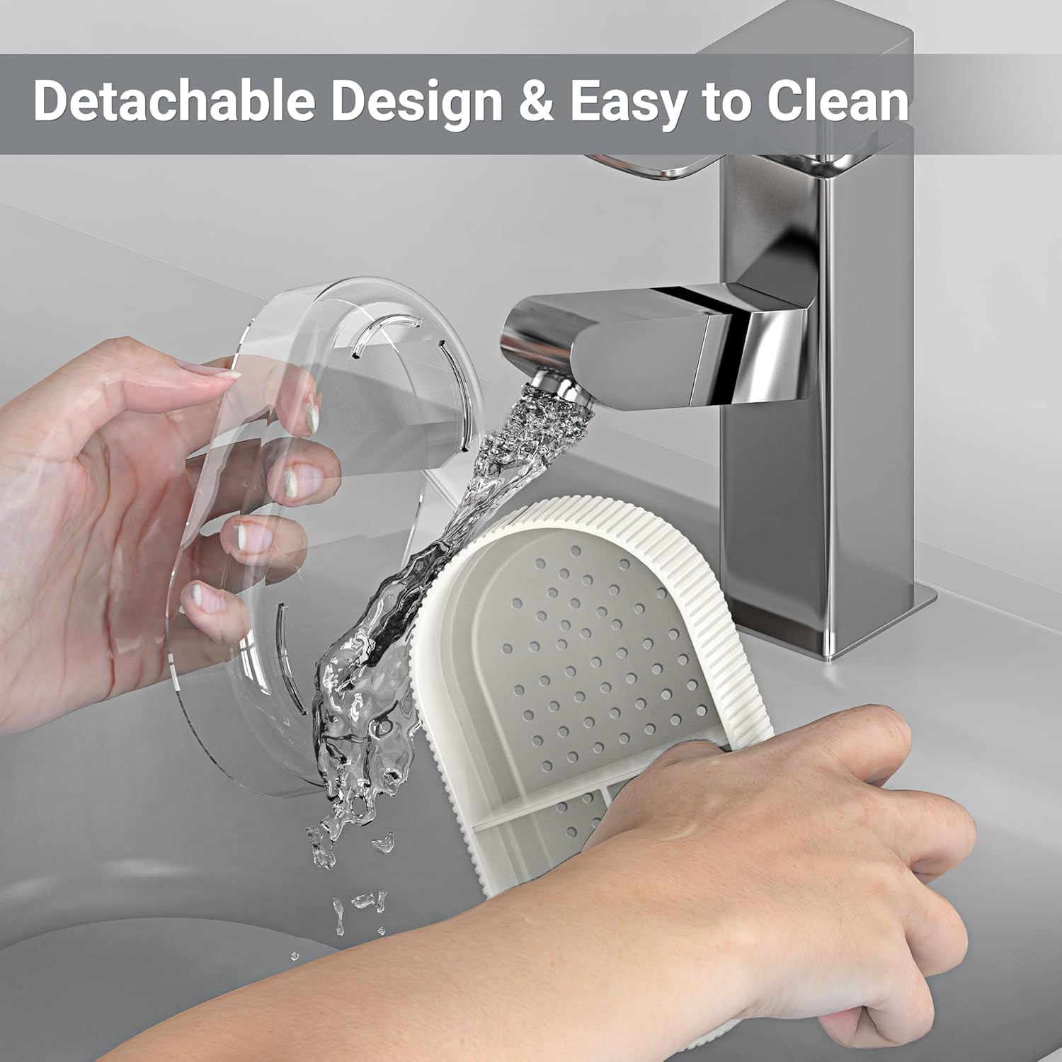 Cute White Shower Toothbrush Organizer Compact Dennis with Drainage for Kids Toddlers