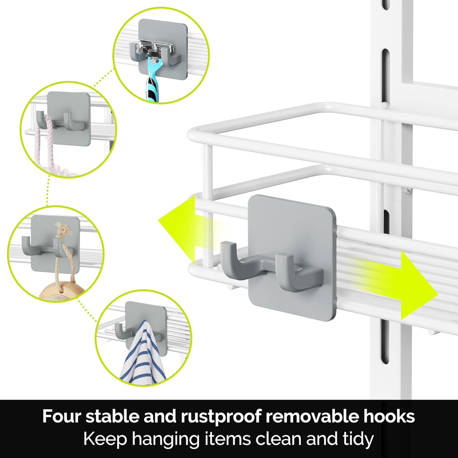 Adjustable Over-the-Door Shower Caddy