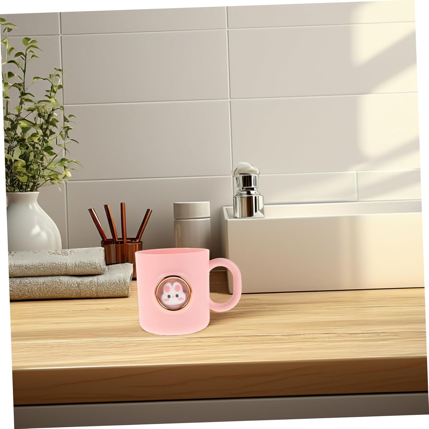 Gogogmee Heavy Duty Toothbrush Holder Cup for Bathroom Kids Toothbrush Holder mug