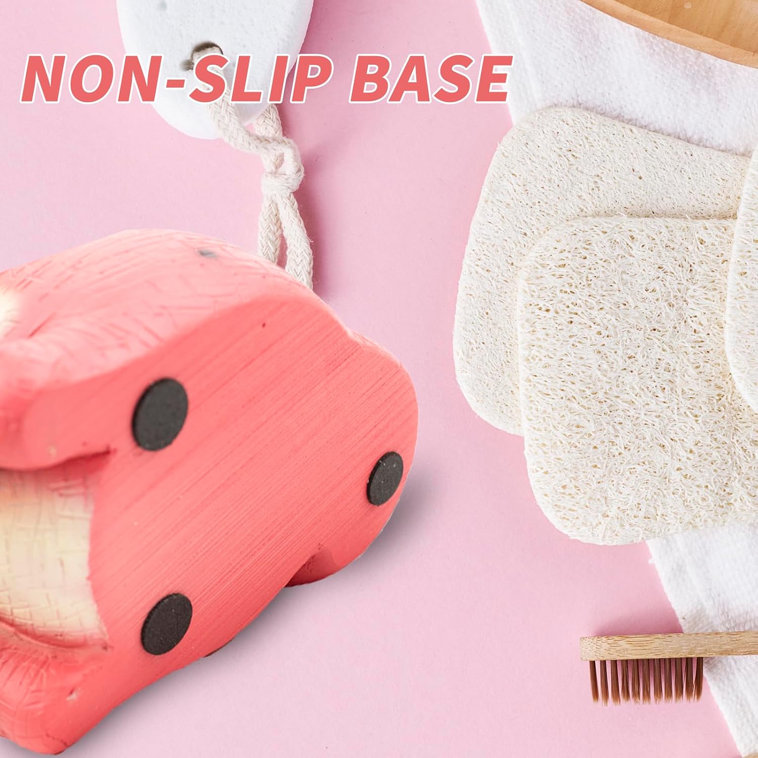 FlidRunest Dinosaur Toothbrush Holder - Pink
