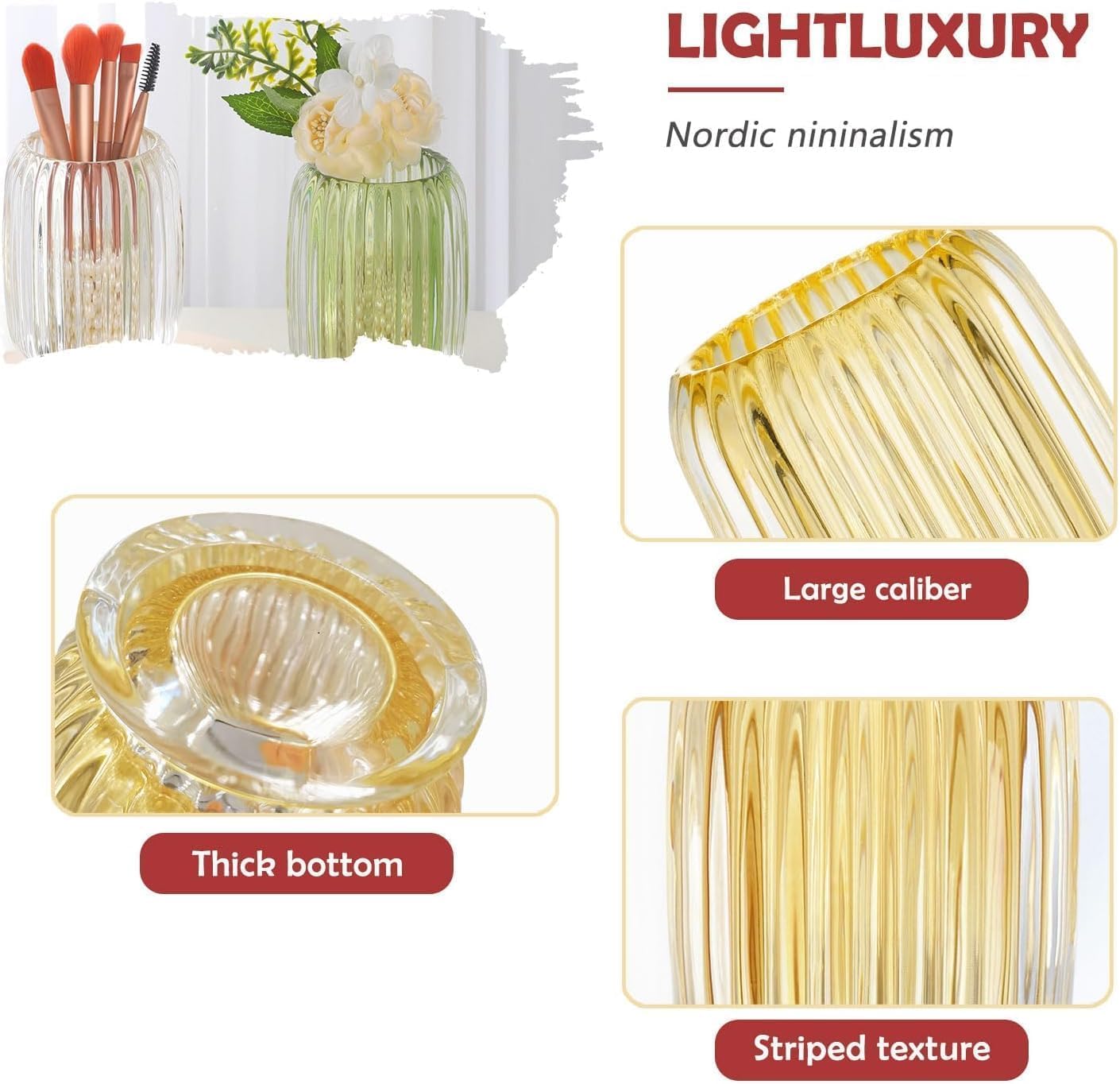 Stylish Glass Toothbrush Holder for Small Spaces