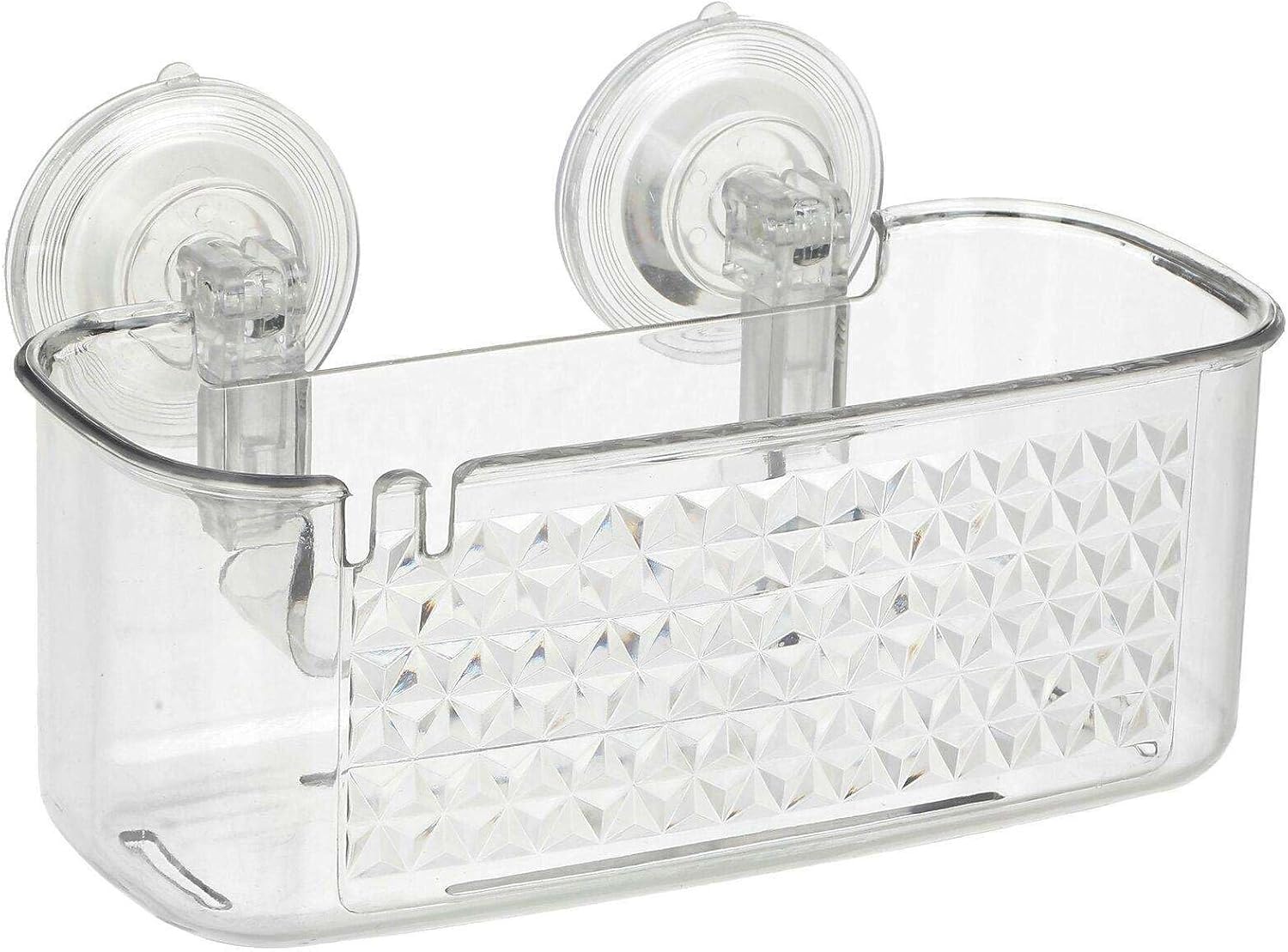 FINANCIALLY LIT Storage Caddy for Bathrooms with Suction and Clear Design