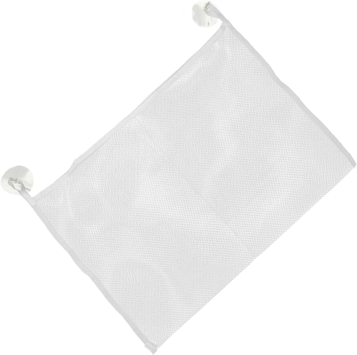 Zerodeko 3pc Hanging Bath Toy Storage Bag Mesh Organizer with Cups