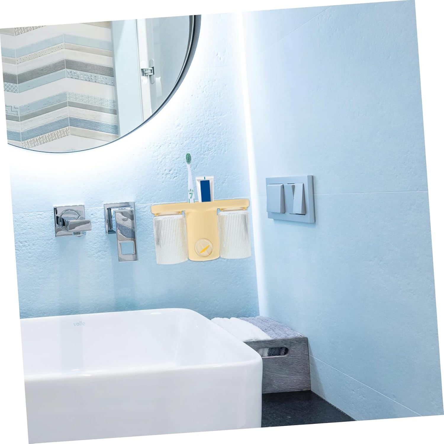 Multi-Function Toothbrush Toothpaste Holder