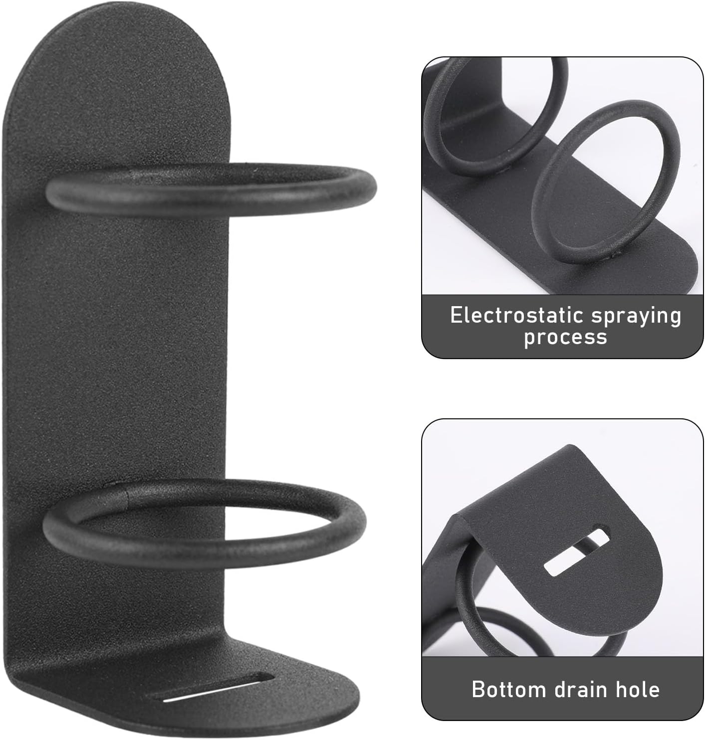 2 Pcs Electric Toothbrush Wall Mount Holder for Bathrooms