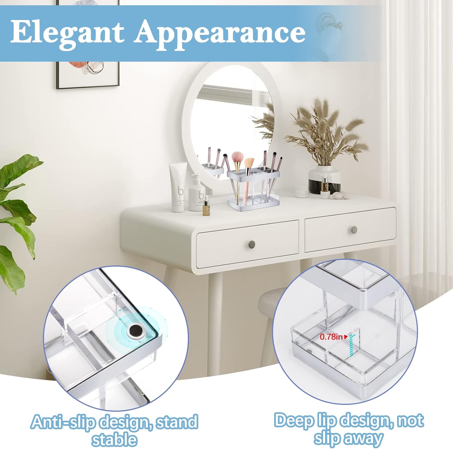 Chintu Rustic Farmhouse Toothbrush Holder for Family Kids