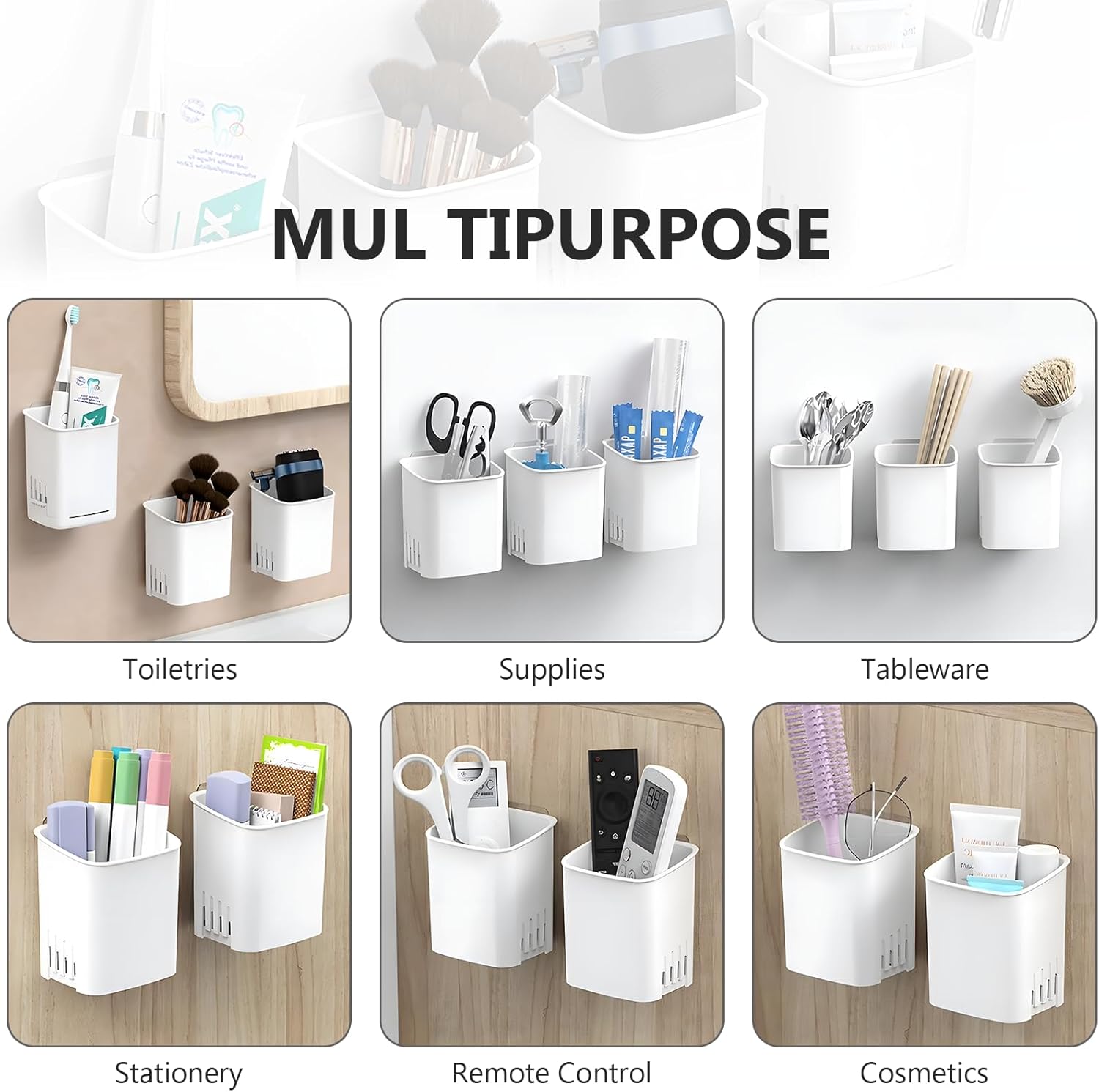 Sturdy Wall-Mounted Toothbrush Holder SIBRANT