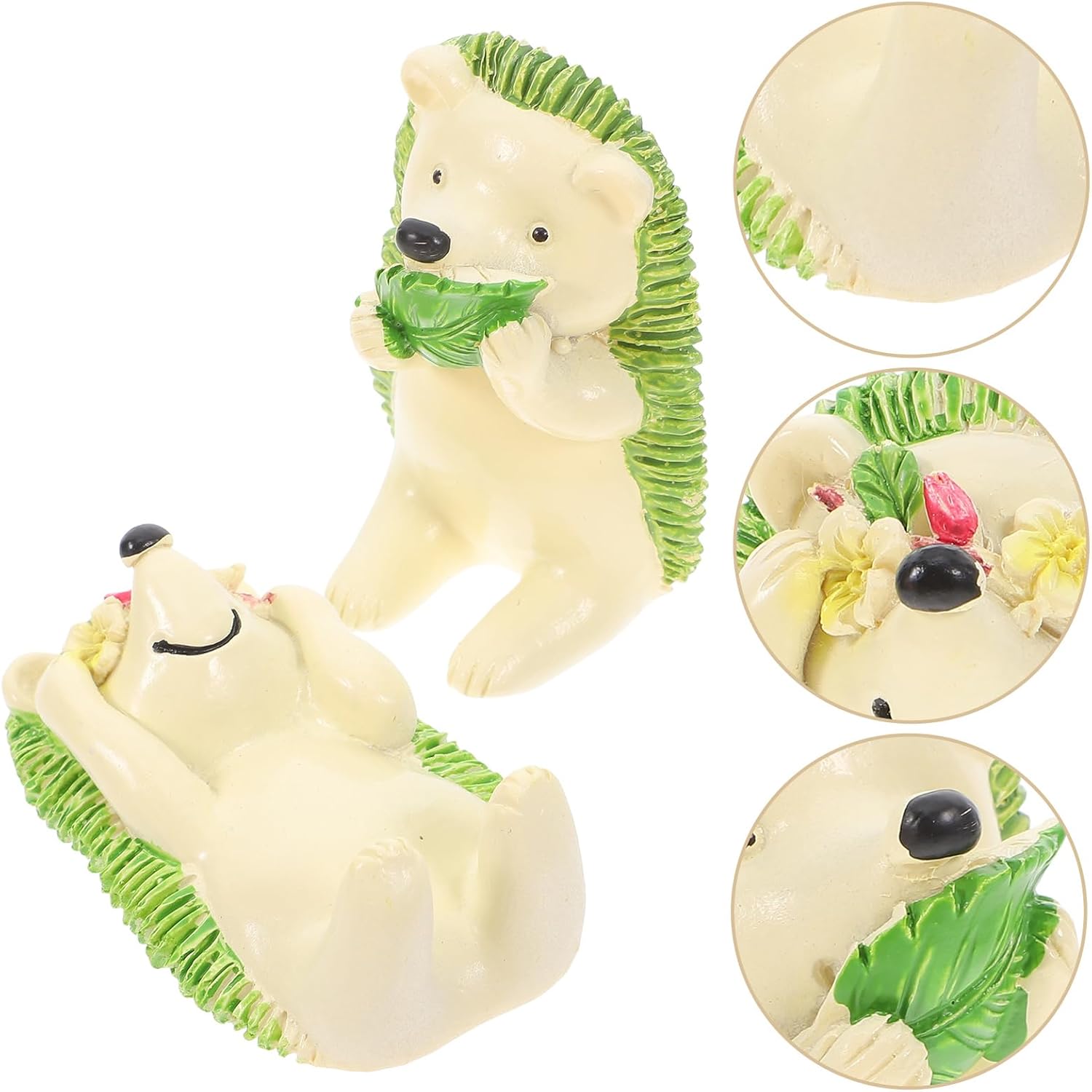 2Pcs Cartoon Hedgehog Toothbrush Holders