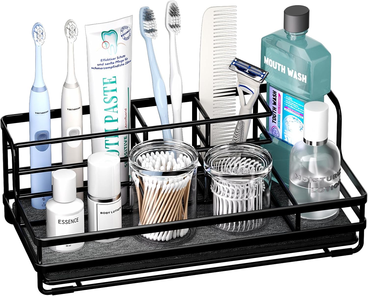 5 Partitions System Instant Drying Bathroom Holder - HapiRm