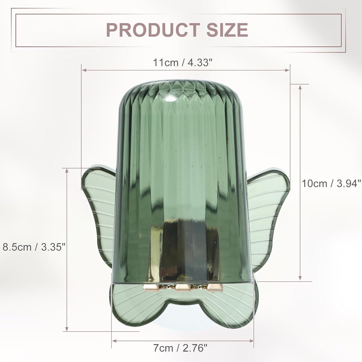 VOCOSTE Wall-Mounted Toothbrush Holder