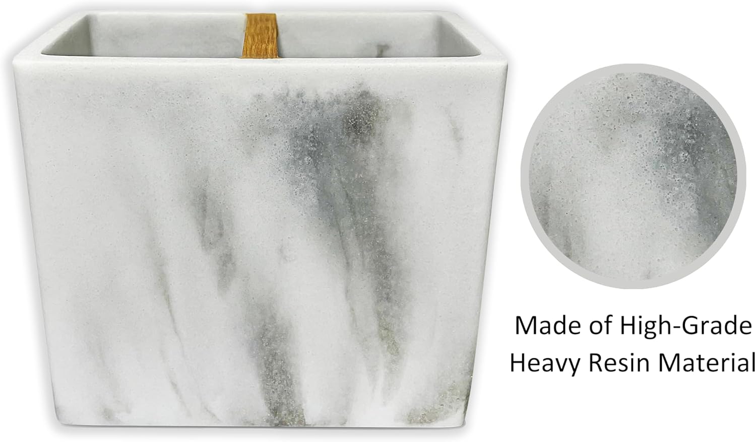 Santorini Resin Toothbrush Holder - Space-Saving Bathroom Organizer