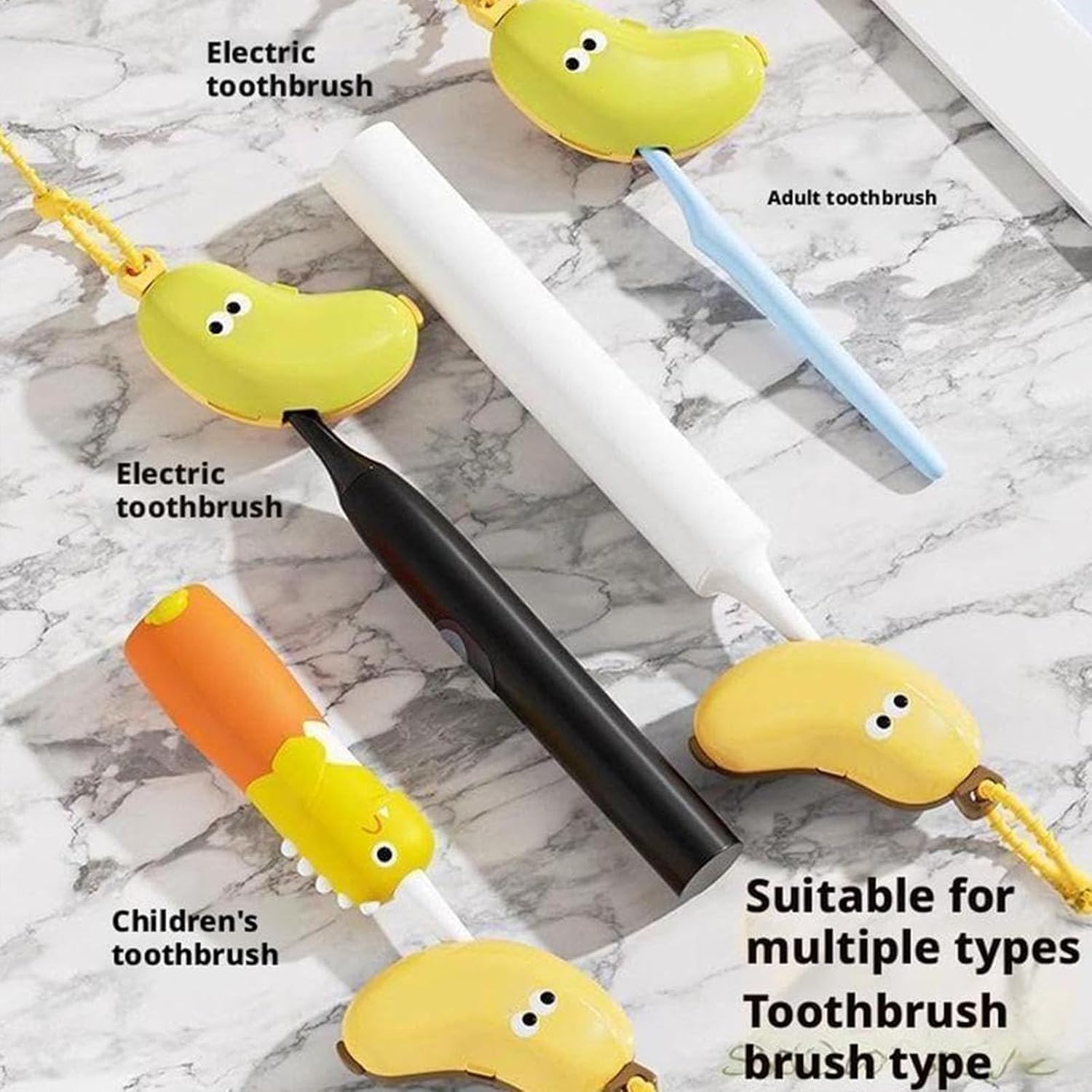 Banana Toothbrush Holder Travel-friendly Dispenser Case