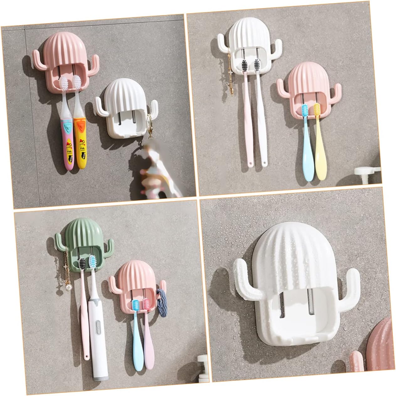 Elegant Cactus Toothbrush Racks