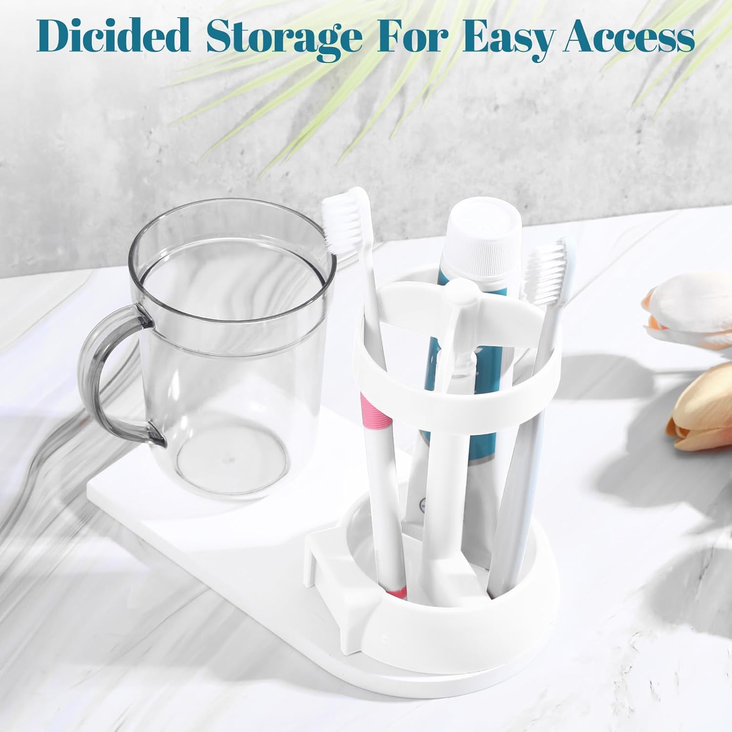 Durable Travel Tooth Brush Holder with Cup Cover for Bathroom
