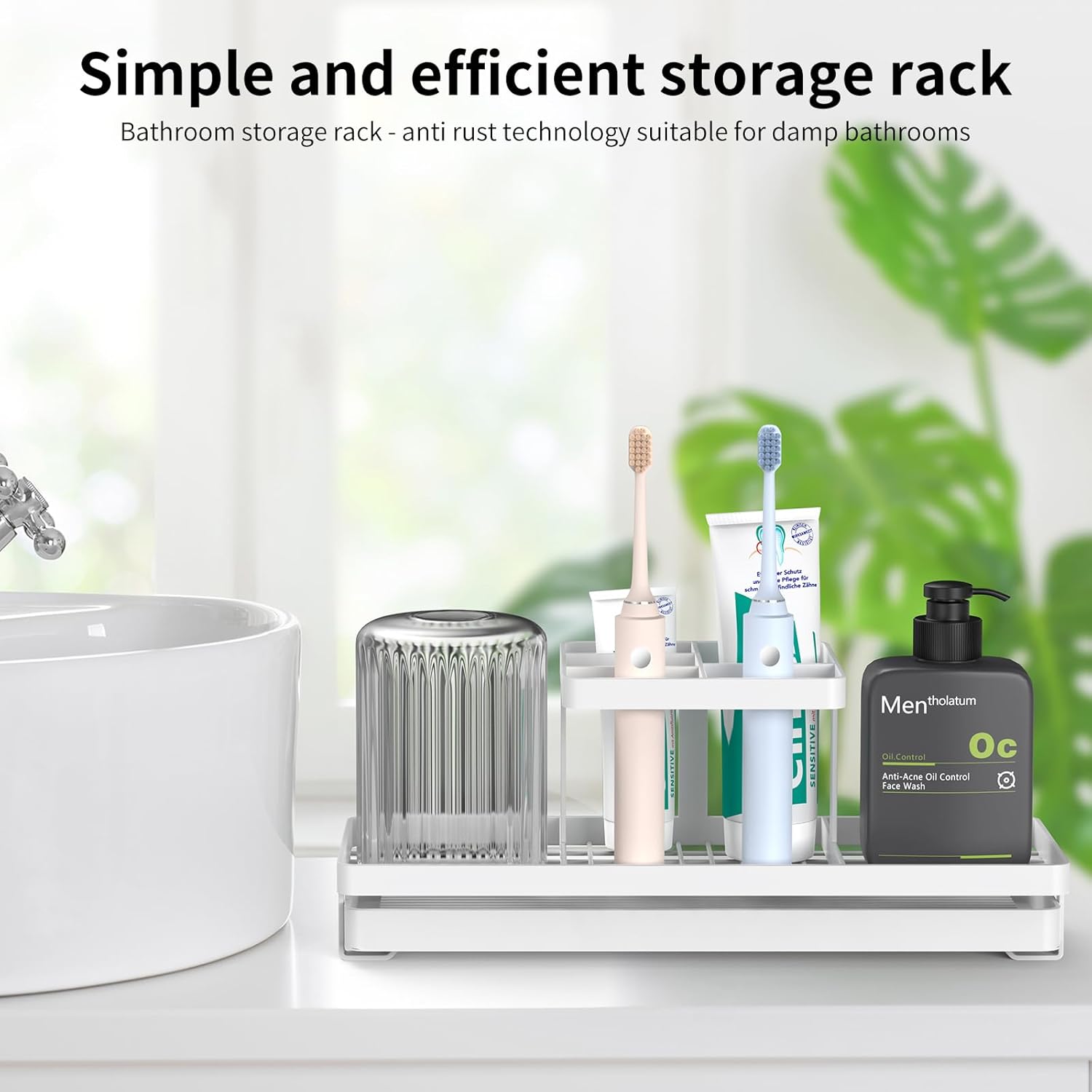 Premium 5-Slot Toothbrush Holder