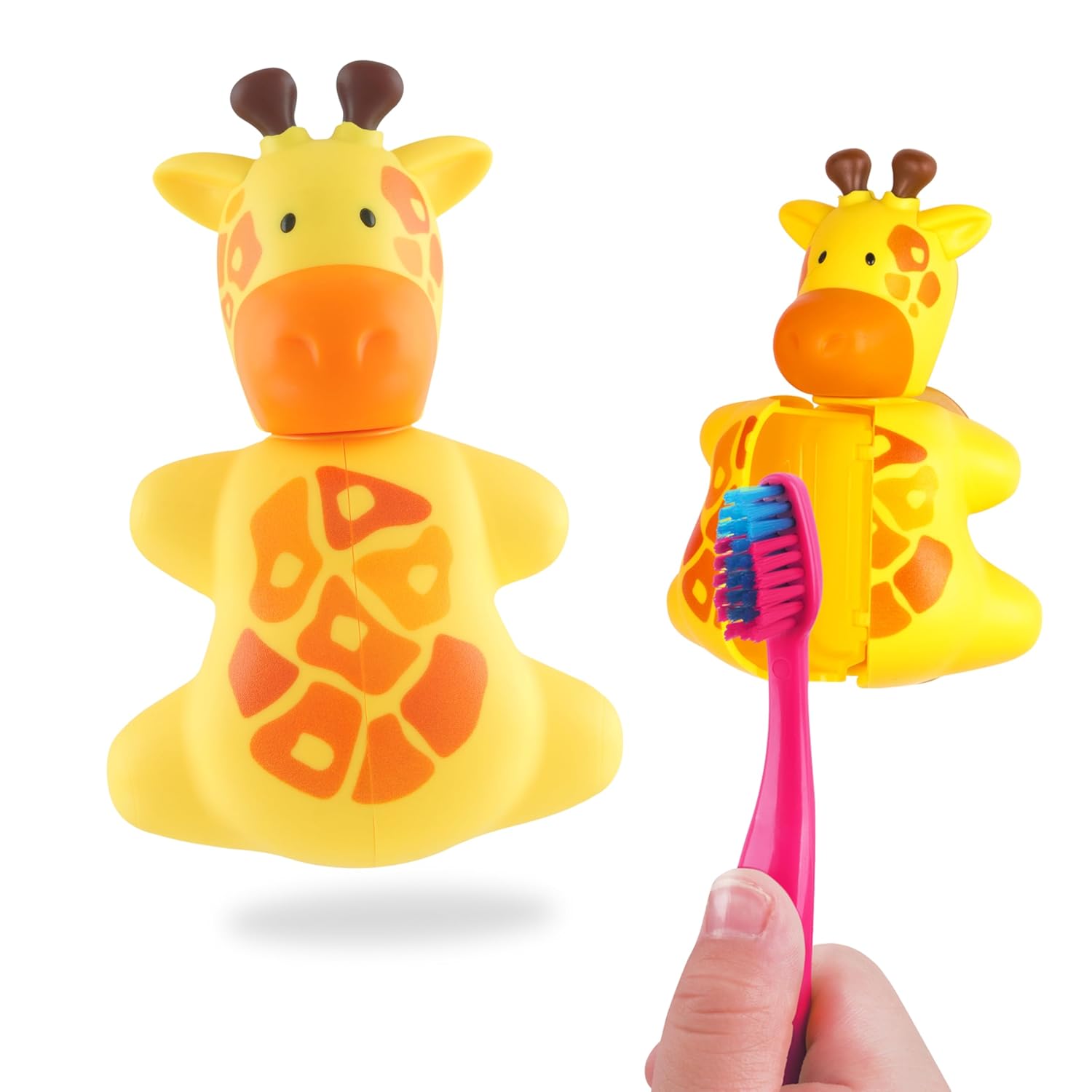 Flipper Fun Animal Giraffe Toothbrush Cover Holder