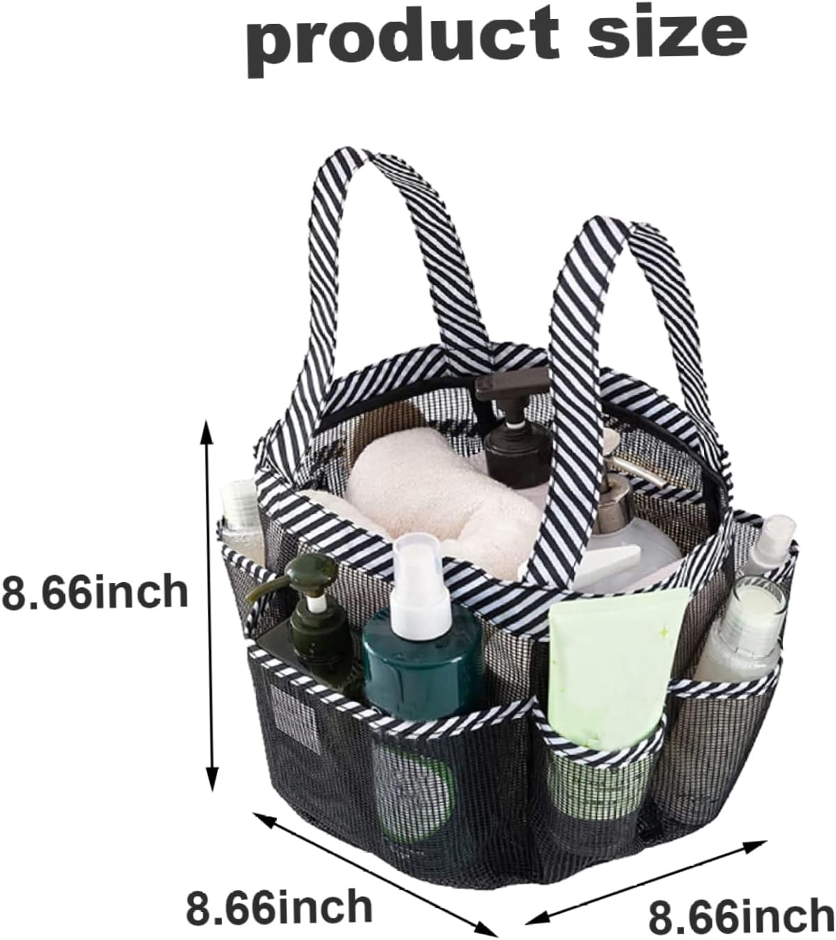 Jorzer Mesh Shower Caddy Portable Bathroom Organizer