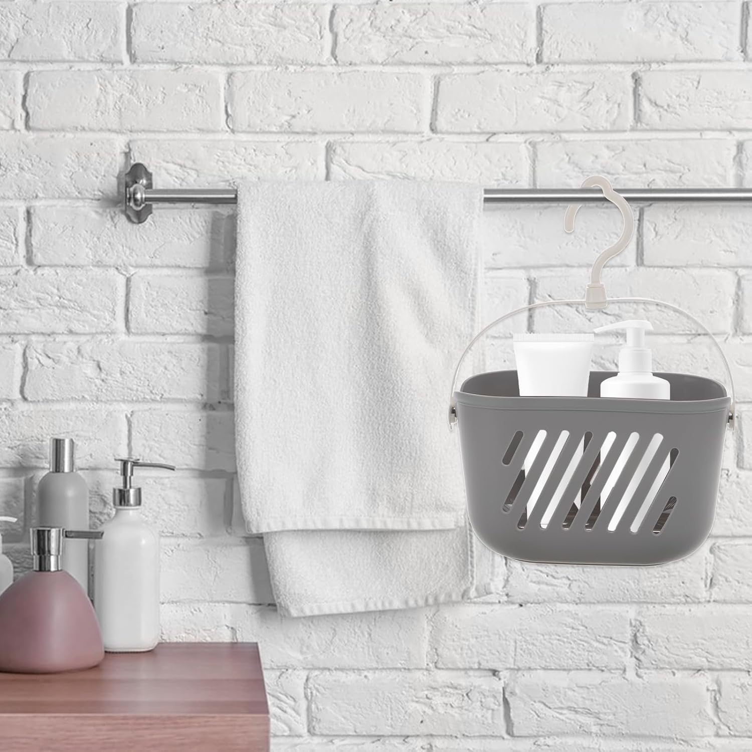 STOBAZA Hanging Shower Basket - Easy Storage Organization