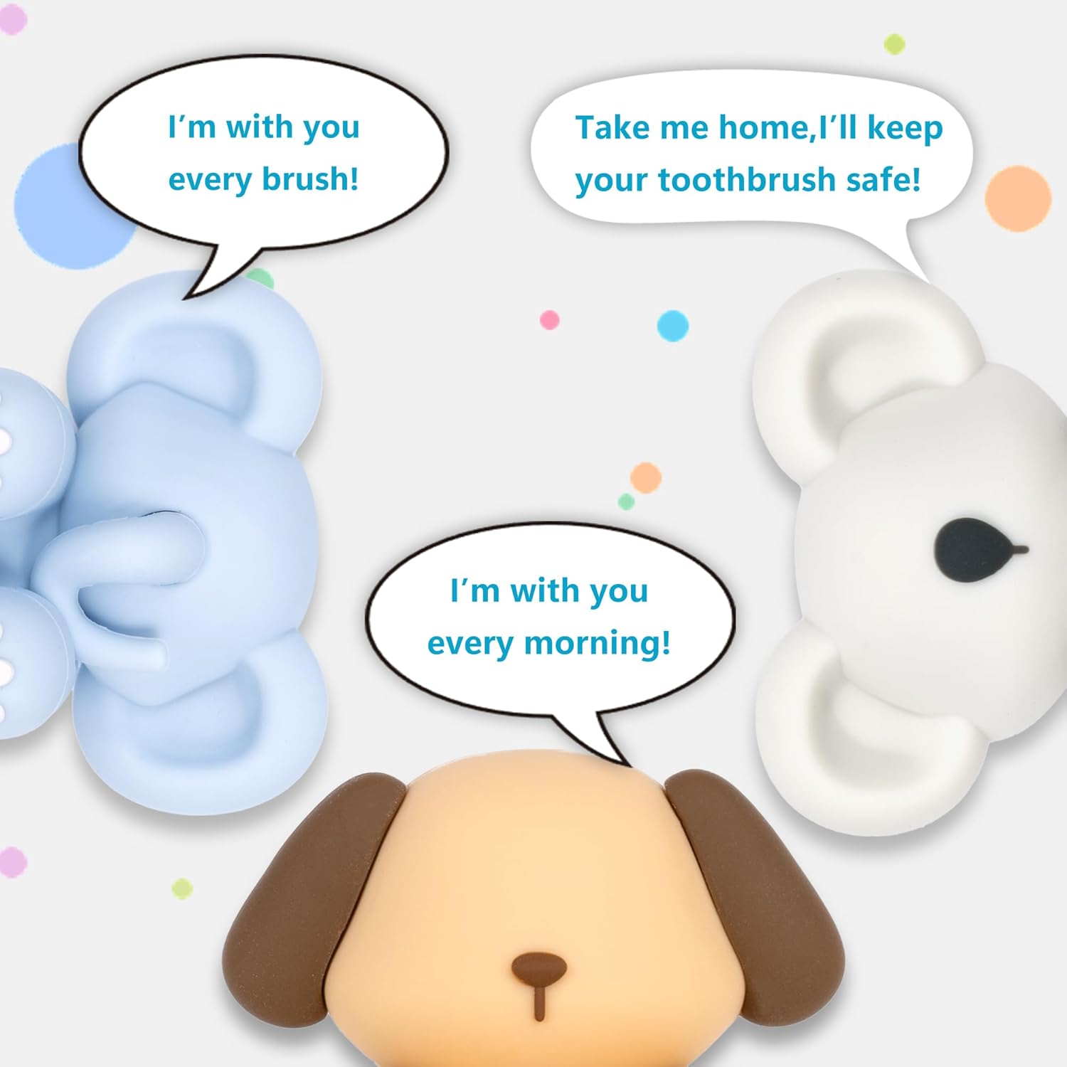 LiZhao Funny Silicone Toothbrush Holder