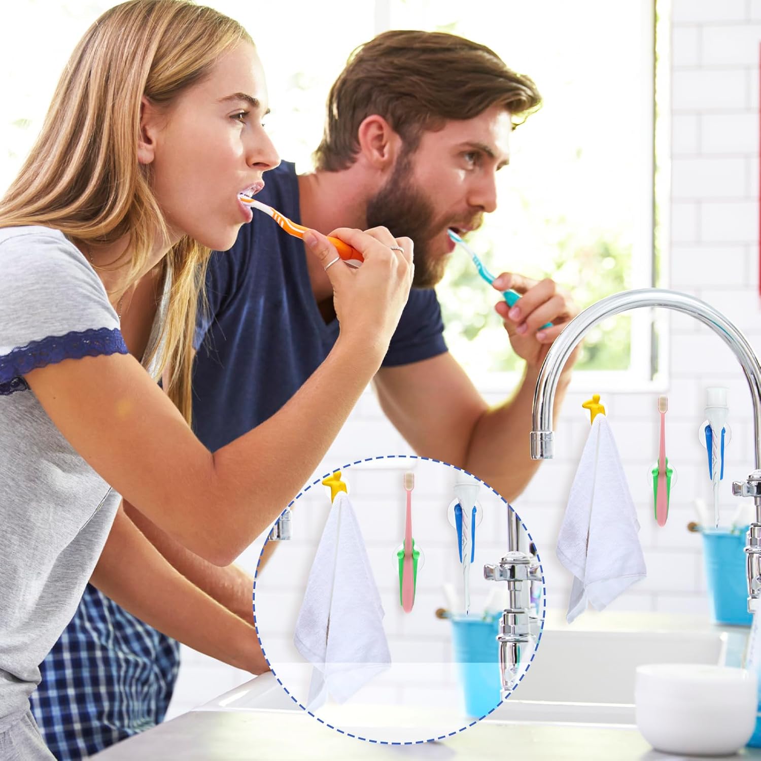 Bath TimeSureannotations for a Fun 8-Piece Toothbrush Holder System